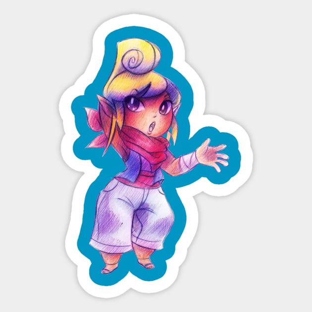 Tetra - Colored Pencil Sticker by saradaboru